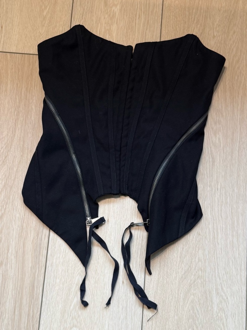 COMACOMA x Ann L Front Zipper Corset Top